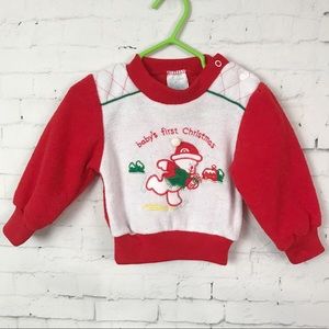 Vintage Baby’s First Christmas Sweater Shirt